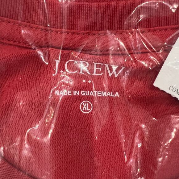 NWT J. Crew Men's Rusted Red W/Navy Mount Rainier Graphic Tee - Picture 7 of 10